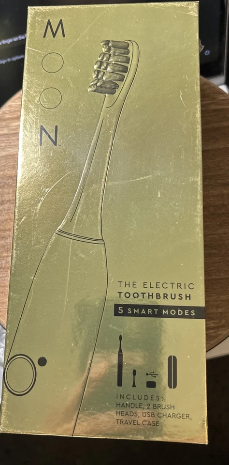 Cepillo de dientes eléctrico Moon The - Dorado - 5 modos inteligentes *NUEVO SELLADO* Foto 1 de 1