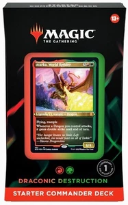 Magic Commander Deck 2022 "Draconic Destruction" English Sealed Inglese Dragons - Bild 1 von 7