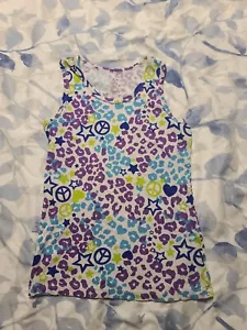 Children's Place Girl's Size XL 14  Stretch Tank Top Peace Cheetah  - Picture 1 of 3