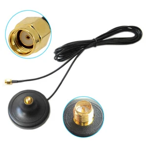 O13C WiFi RP-SMA Cable Antenna Lead Extension Lead Adapter with Stand 3m - Picture 1 of 11