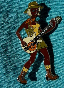 MELBOURNE AUSTRALIAN DARK SKIN VERSION OUTBACK *SHEILA* GIRL Hard Rock Cafe PIN - Picture 1 of 1