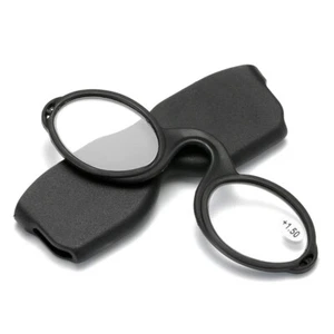 Weiche Silikon armlose Nasenpolster/Clip Lesebrille kleines tragbares Lesegerät - Bild 1 von 17