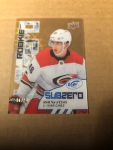 2017-18 Upper Deck Ice Sub Zero Gold #SZ70 Martin Necas 16/24 - Picture 1 of 2