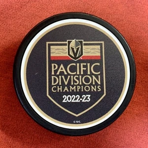 Vegas Golden Knights 2022-23 Pacific Division Champions Puck Rare Stanley Cup - Bild 1 von 4