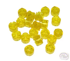LEGO Classic - 20 x Ladrillo Redondo con Agujero de Eje - 2x2 - Amarillo Trans - Nuevo - 6116 - Imagen 1 de 4