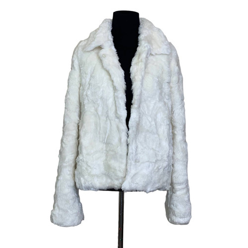 VETEMENTS Giacca di pelliccia fux bianca incognita taglia M