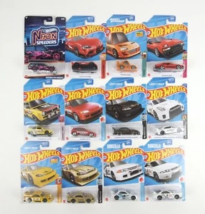Hot Wheels JDM Lot Of 12 Nissan Skylines, Godzilla's, Civics, Supras New on card - Picture 1 of 12