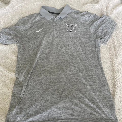 Xavier University Musketeers Polo Shirt Nike Dri Fit Men's XL Cincinnati Ohio Cover