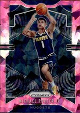 2019-20 Panini Prizm Prizms Pink Ice #88 Michael Porter Jr.
