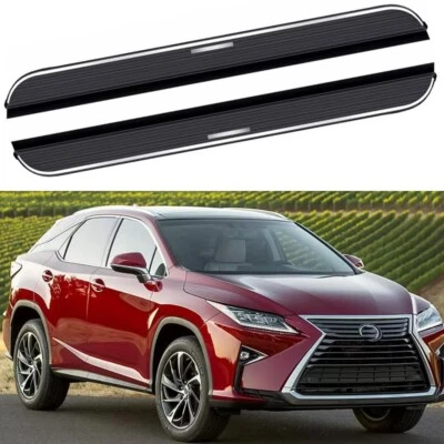 Se adapta a Lexus RX350 RX450h 2017-2021 2 piezas estriberas peldaños laterales barras Nerf Foto 1 de 4