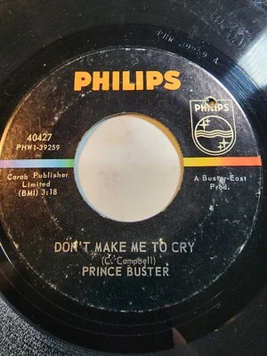 Prince Buster -Ten Commandments / Don't Make Me To Cry Phillips 1967 VG F201 - Image 1 of 2