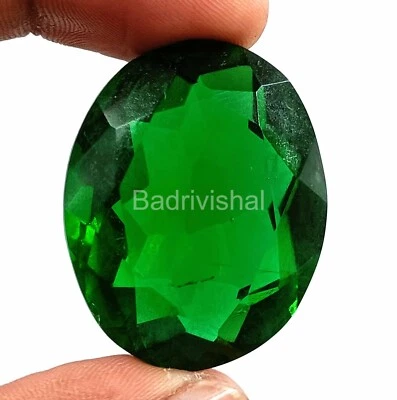 Gorgeous Piece Green Moldavite 89 Ct Oval Shape Certified Loose Gemstone 4JUB - Image 1 of 4