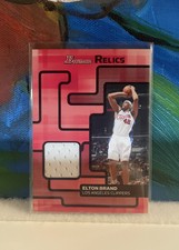 2007-08 Bowman Draft Picks & Stars Relics Elton Brand Game Worn Jersey #BR-EB