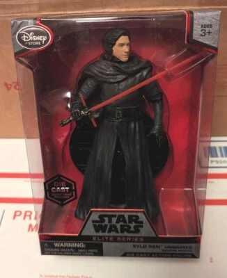 Figura Die Cast Star Wars Force Awakens Kylo Ren Unmasked Disney Elite Series 7" Foto 1 de 2