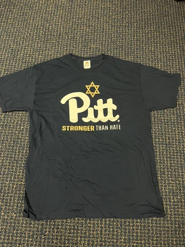 Pittsburgh Pitt panthers Stronger Than Hate T Shirt Large New Cover