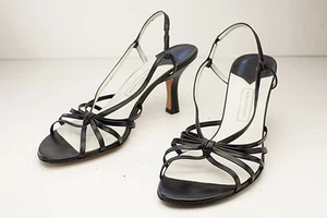 Nordstrom 8.5 Black Strappy Dress Sandal Women's - Picture 1 of 9