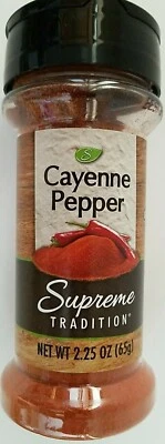 Culinary Spice pimienta de cayena molida 2,25 oz (65 g) coctelera abatible Foto 1 de 3