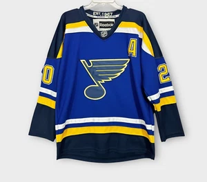 St. Louis Blues Jersey Alex Steen #20 CCM Size 46 Blue Hockey Reebok - Picture 1 of 23