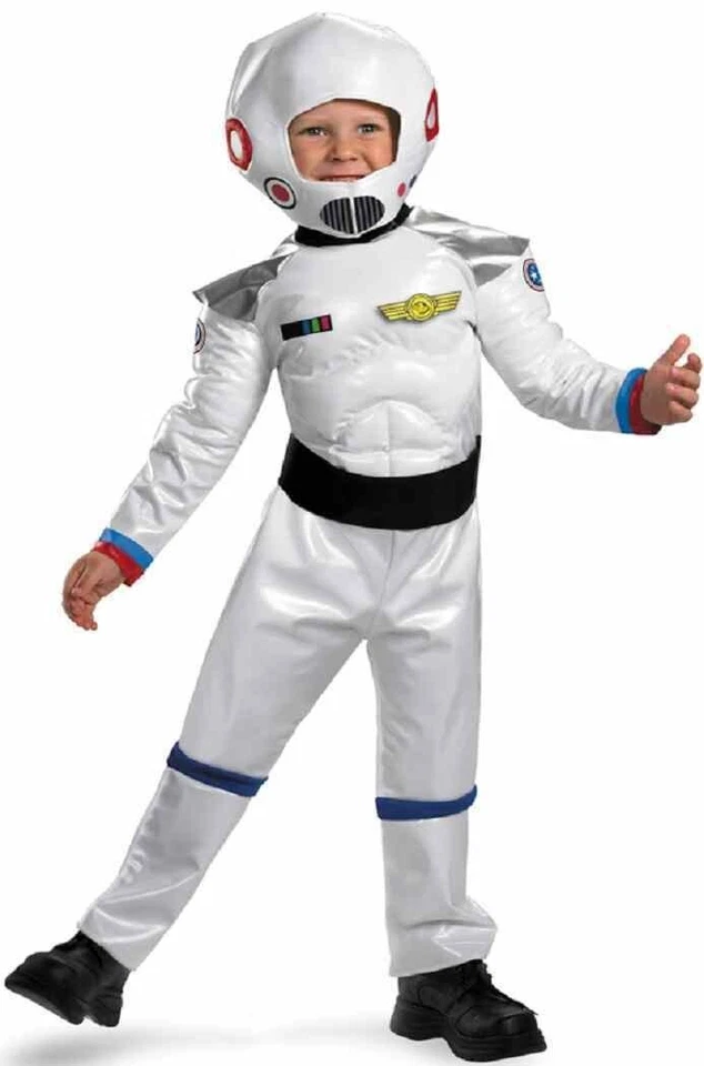 Fantasia masculina astronauta disfarçada explosão, tamanho L 4-6 - Branco - Imagem 1 de 1