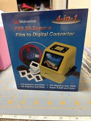 Brand New Wolverine F2D 20-Super Film to Digital Converter 4-in-1 - Image 1 of 4