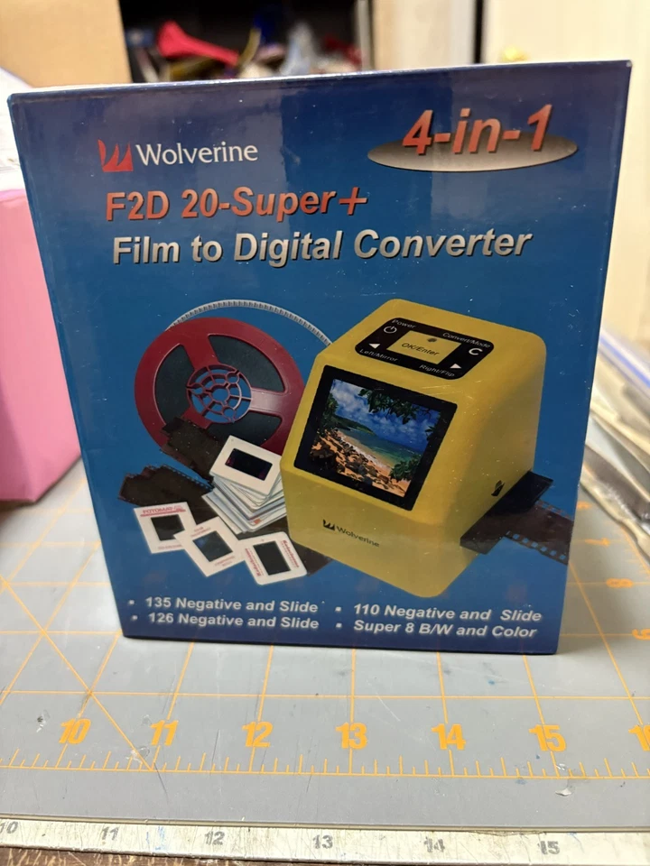 Brand New Wolverine F2D 20-Super Film to Digital Converter 4-in-1 - Image 1 of 4