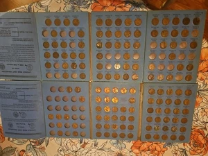 Lincoln Wheat Cent Sammlung im Whitman Buch - 135 Münzen 1909-1970 - Bild 1 von 10