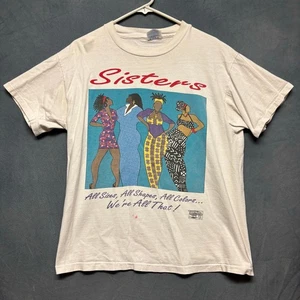 Hanes Beefy T Shirt Sisters Made in USA Black Queens We're All That Short Sleeve - Picture 1 of 14