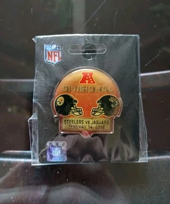 Pin de solapa del equipo de la NFL: Jaguars Vs Steelers AFC Playoffs divisionales 14 de enero de 2018 Foto 1 de 2