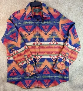 Polo Ralph Lauren Country Aztec Southwestern Beacon Jacquard Work Shirt Large - Picture 1 of 7