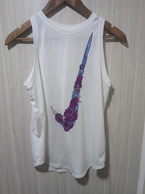 Nike Girls Victory Legend Dri Fit Tank Top XL Pre Owned Floral Logo - Image 1 of 4