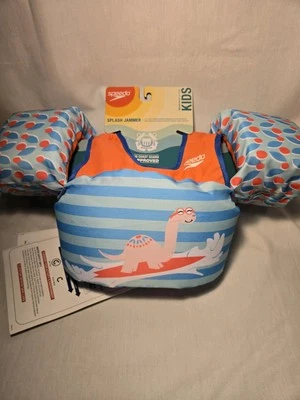 Chaleco salvavidas de natación Speedo para niños flotador 33-55 libras: 3-5 años seguro - diseño de peces Foto 1 de 4