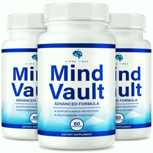 (3 Pack) Mind Vault Supplement, Mindvault Advanced Brain Health Support Formula - Picture 1 of 12