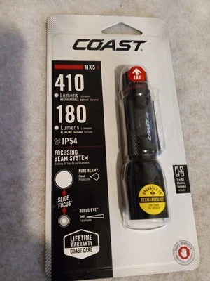 Светодиодный фонарик Coast HX5 с фокусировкой 180 люмен прожектор - Изображение 1 из 4