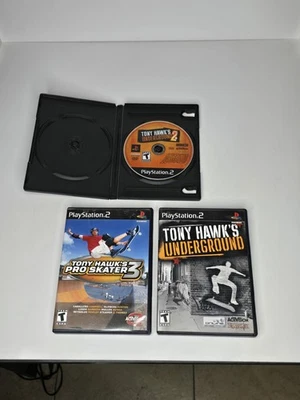 Tony Hawk's Pro Skater 3 & Underground 1 & 2 Sony PlayStation 2 PS2 probado  Foto 1 de 4