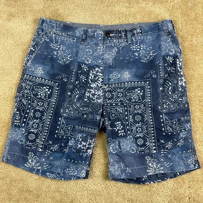 Pantalones Cortos Polo Ralph Lauren Para Hombre 40 Estampado Bandana Calce Relajado Algodón Informal 9.5" Foto 1 de 4
