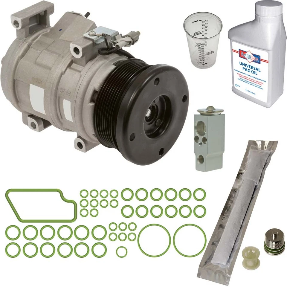 Compresor de aire acondicionado Omega para Toyota Tundra 2007-2011 con kit de reparación de aire acondicionado DAC Foto 1 de 1