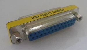 Parallel Female to Female GENDER CHANGER DB25 port Adapter Converter NEW coupler - Picture 1 of 6