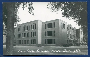 Ackley Iowa Public School Building Real Photo Postcard B477 - Picture 1 of 2
