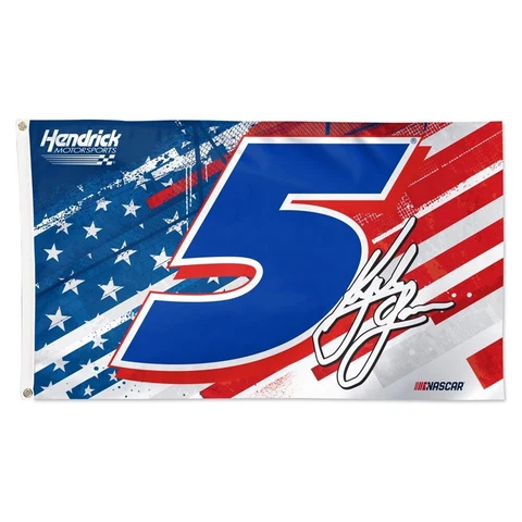 Kyle Larson 2023 Patriotic #5 NASCAR 3x5 Flag Cover
