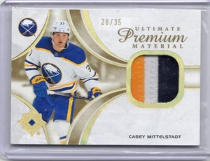 Parche de material premium Casey Mittelstadt Ultimate Sabres 2021-22 Upper Deck/35 - Imagen 1 de 2