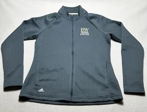 Proven Winners Adidas Jacket Womens Medium Blue Lightweight Full Zip Plant Brand - Picture 1 of 14