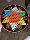 Vintage Ohio Art 2 In 1 Chinese & Regular Checkers 12" Round Game All Pieceshere