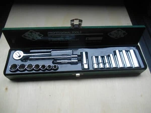 HERRAMIENTAS S-K VINTAGE 18 piezas. JUEGO DE ENCHUFES 3/8" DRIVE SAE Largo y Corto 94520, EE. UU. - Imagen 1 de 6