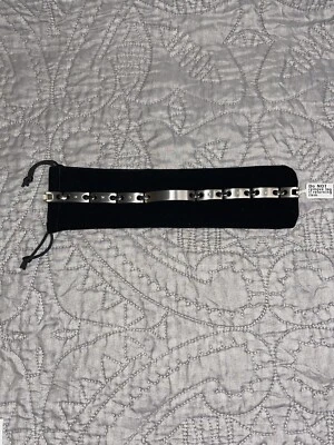 🎅🏻 Brazalete de diamantes de titanio para hombre con 6 diamantes con certificado de autenticidad Foto 1 de 4