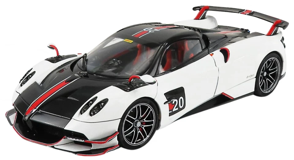 LCD Models 1 18 PAGANI HUAYRA BC ROADSTER WHITE (FULL OPENINGS) - LCD18008-WH