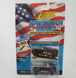 Johnny Lightning American Blue Hummer Replica Police Vehicle S.P.O.C. 1:64 - Picture 1 of 6