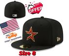 MLB houston astros 59FIFTY 5950 Men's Size 8 Fitted New Era Hat Cap
