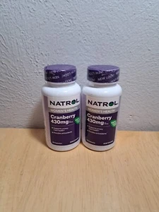 BRAND NEW SEALED 2 Natrol Cranberry 430mg 30 Caps - Picture 1 of 3