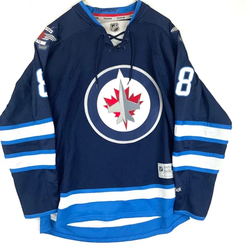Winnipeg Jets Alexander Burmistrov Reebok Jersey Size Small Blue Nhl Cover