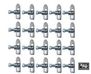 44 X Antiluce Fastener ZP M12 x 25mm Horseboxes Trailer Truck Tailgate Drop Lock - Picture 1 of 7